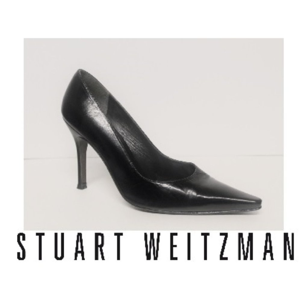 Stuart Weitzman THE Lil Black Dress of Stilettos Heels Shoes